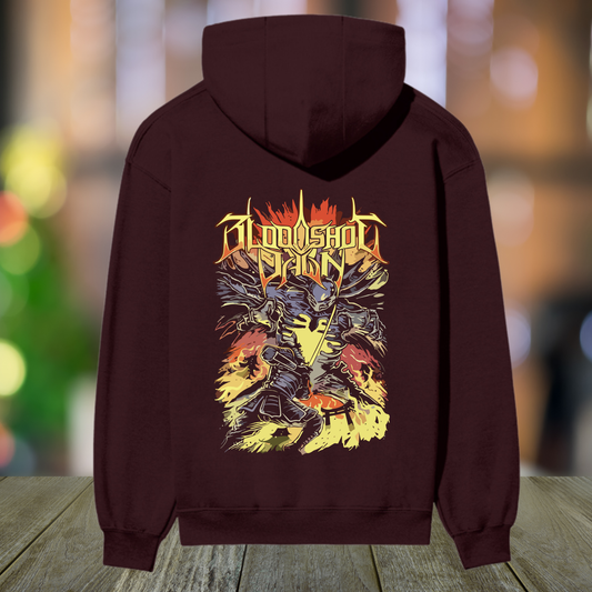 Bloodshot Dawn âInferno Warriorâ Premium Heavyweight Hoodie
