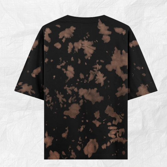 Brown Tie Dye Oversized T-Shirt