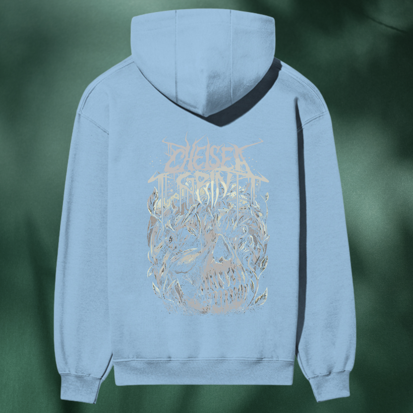 "Diesel Spirit – Botanical Skull Premium Hoodie"