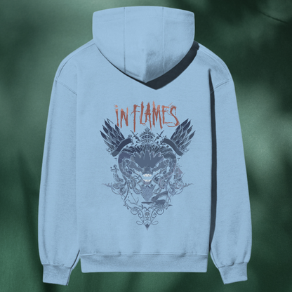 “In Flames Premium Graphic Hoodie – Wings of Rebellion Edition”