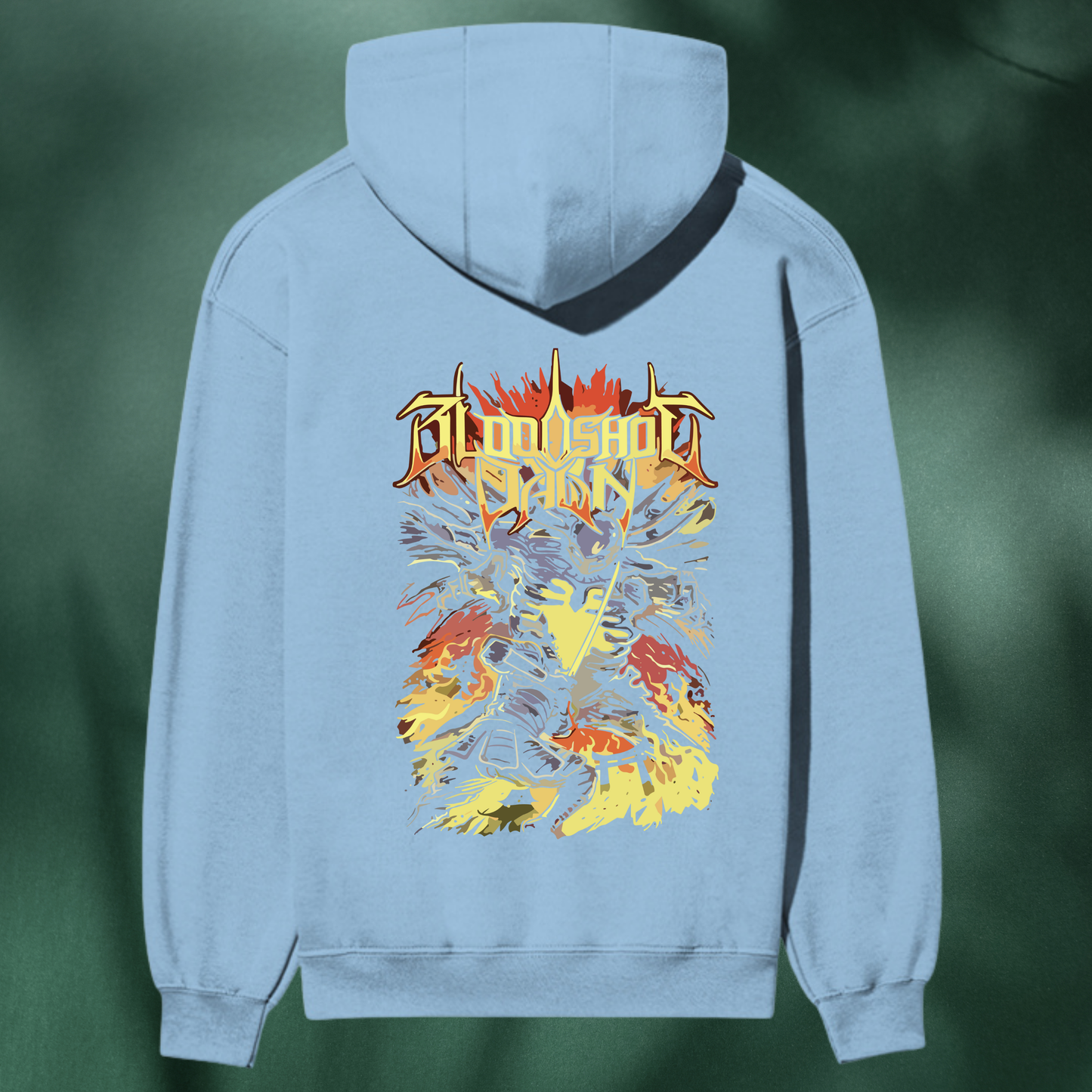 Bloodshot Dawn “Inferno Warrior” Premium Heavyweight Hoodie