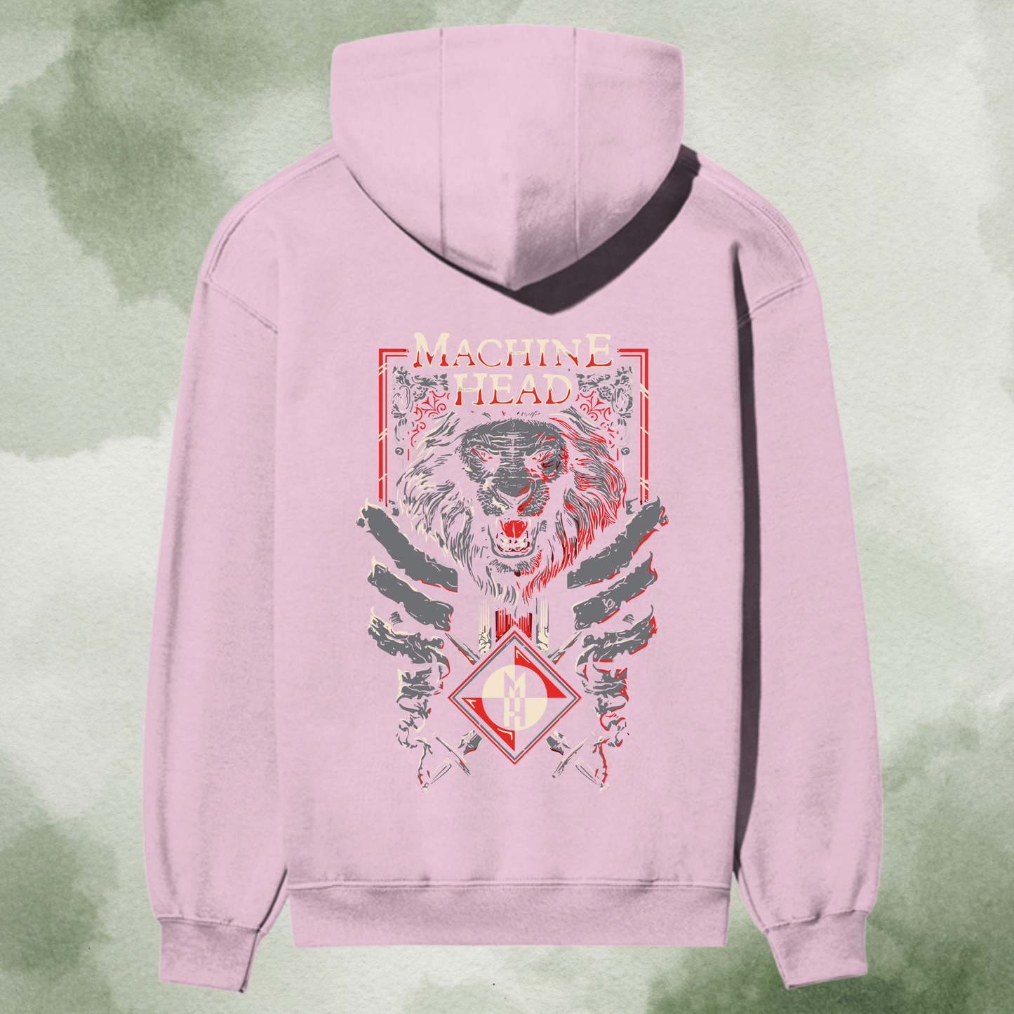 “Machine Head Premium Graphic Hoodie – Fierce Lion Edition”