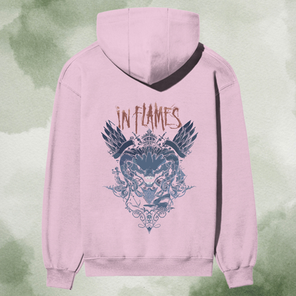 “In Flames Premium Graphic Hoodie – Wings of Rebellion Edition”