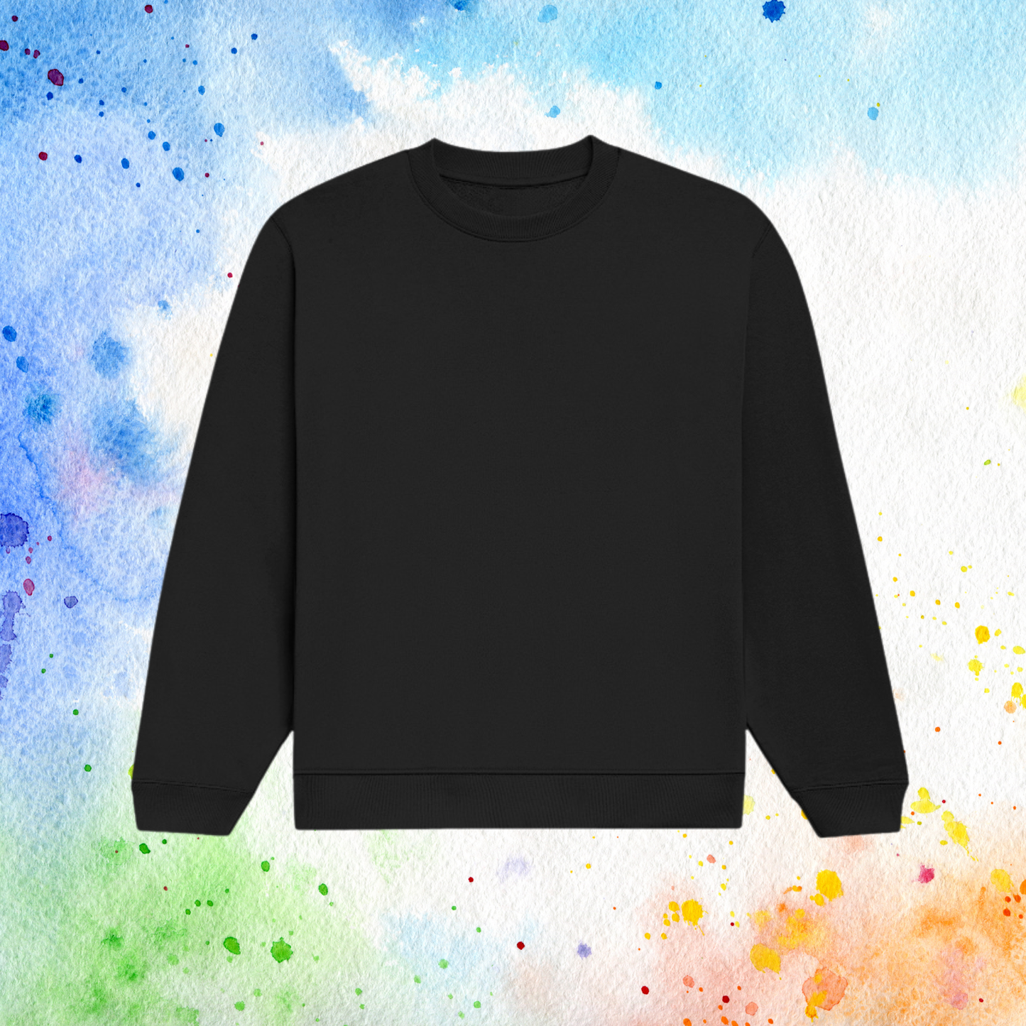 Black Plain Sweatshirt