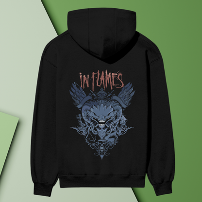 “In Flames Premium Graphic Hoodie – Wings of Rebellion Edition”