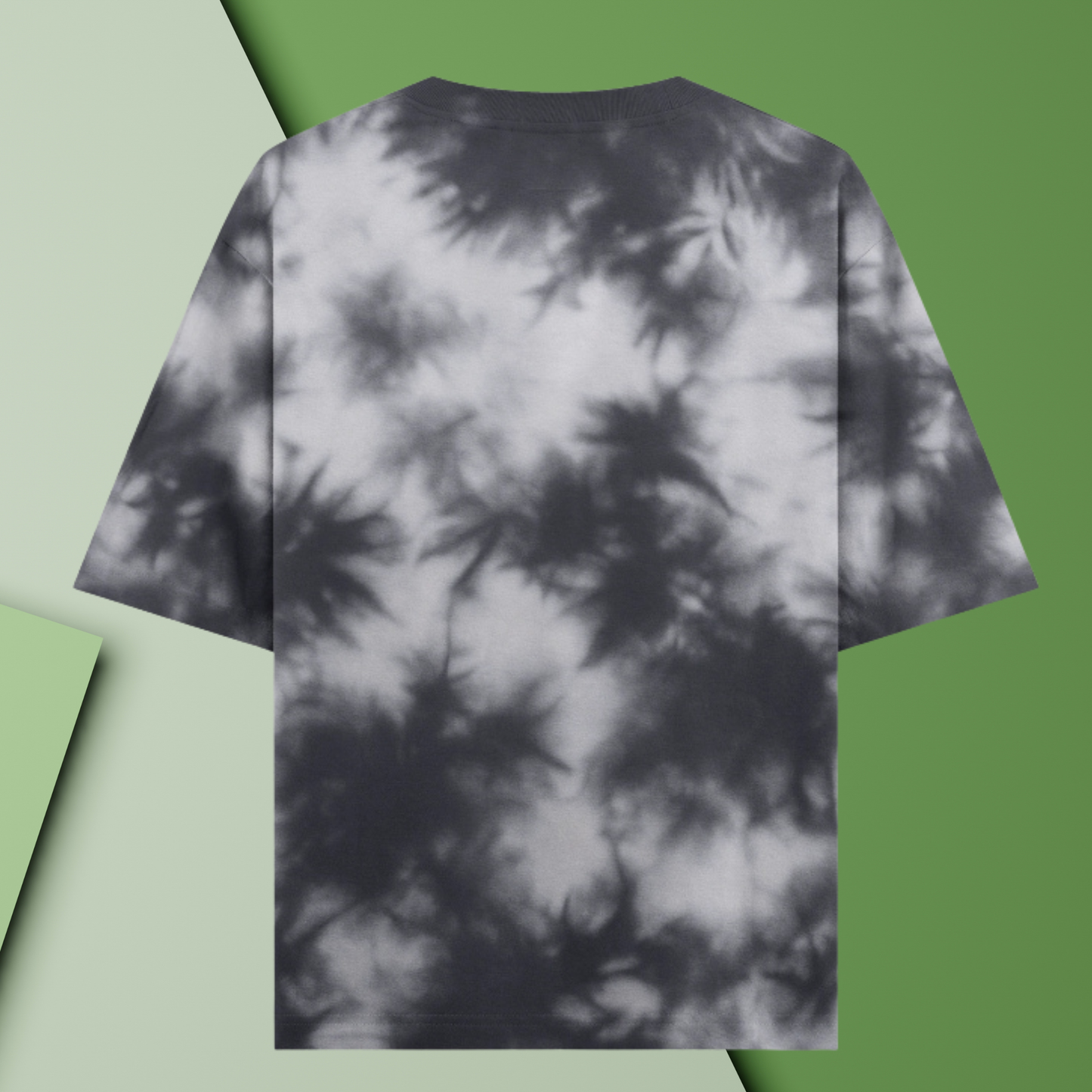White Black Tie Dye Oversized T-Shirt