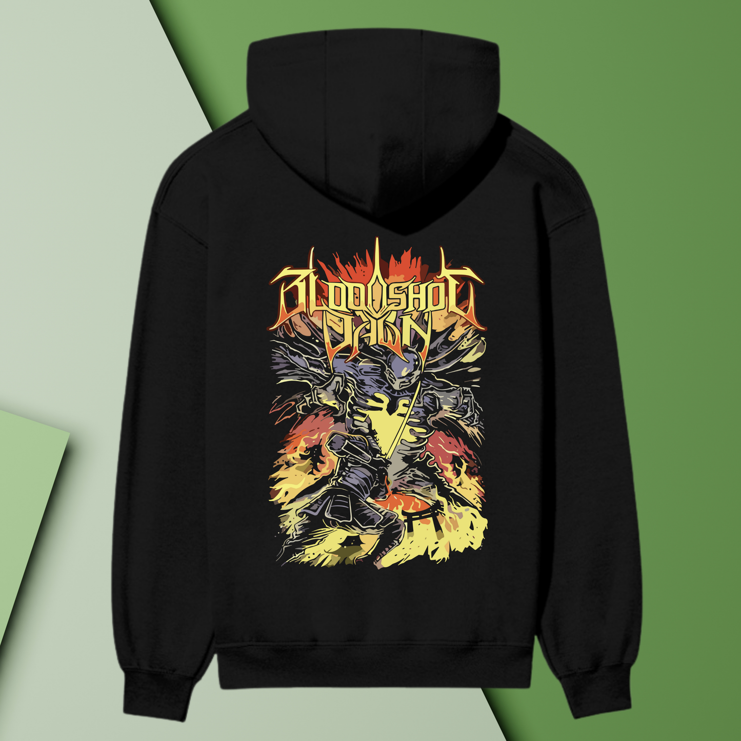 Bloodshot Dawn “Inferno Warrior” Premium Heavyweight Hoodie