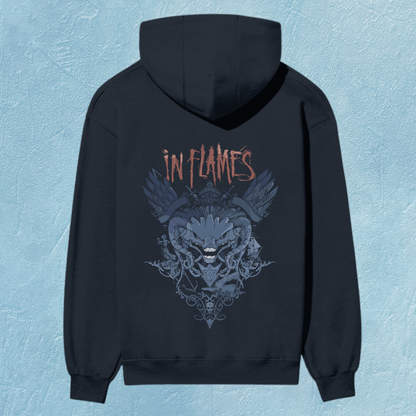 “In Flames Premium Graphic Hoodie – Wings of Rebellion Edition”