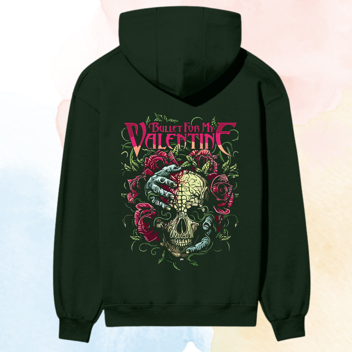 Bullet For My Valentine “Floral Skull” Premium Heavyweight Hoodie