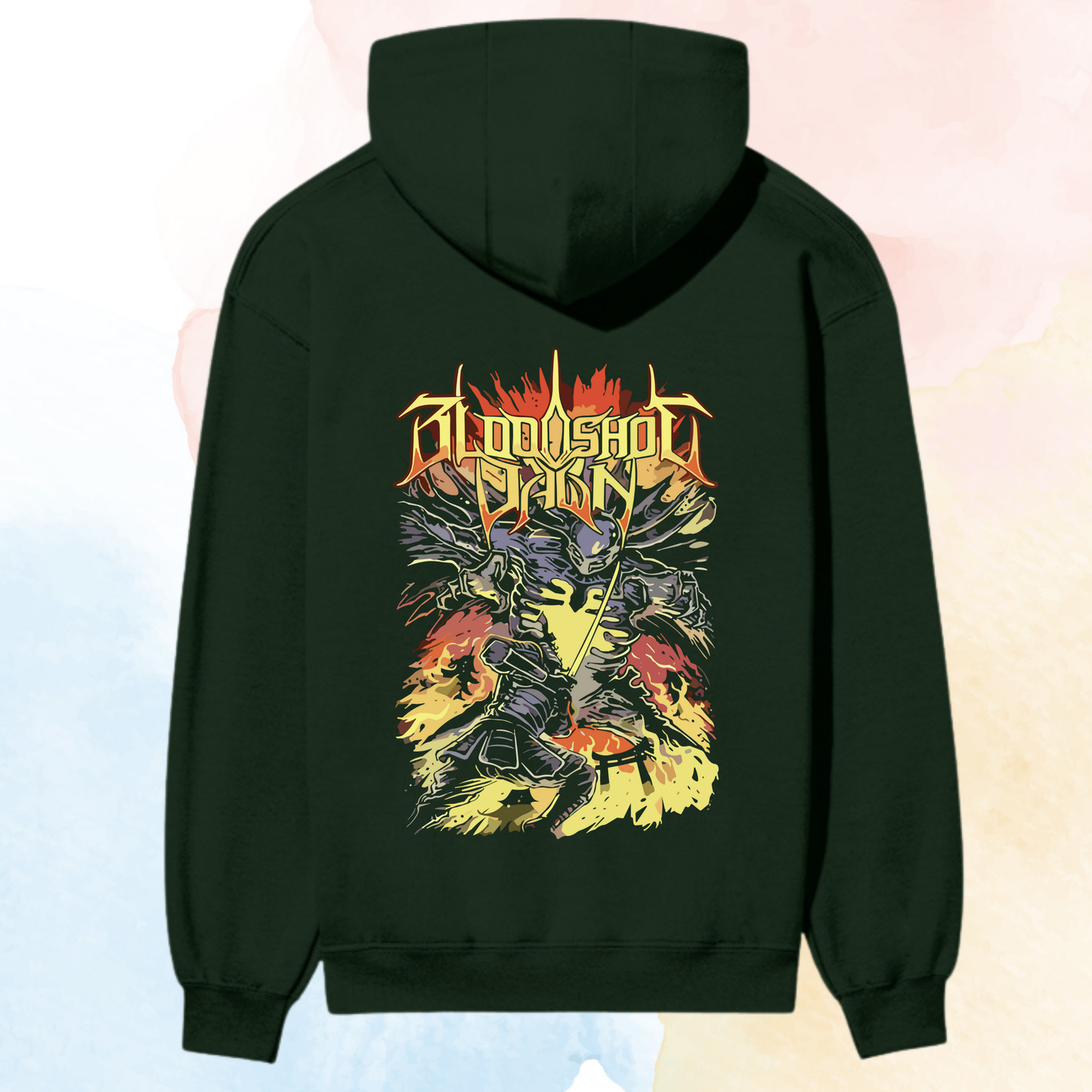Bloodshot Dawn “Inferno Warrior” Premium Heavyweight Hoodie