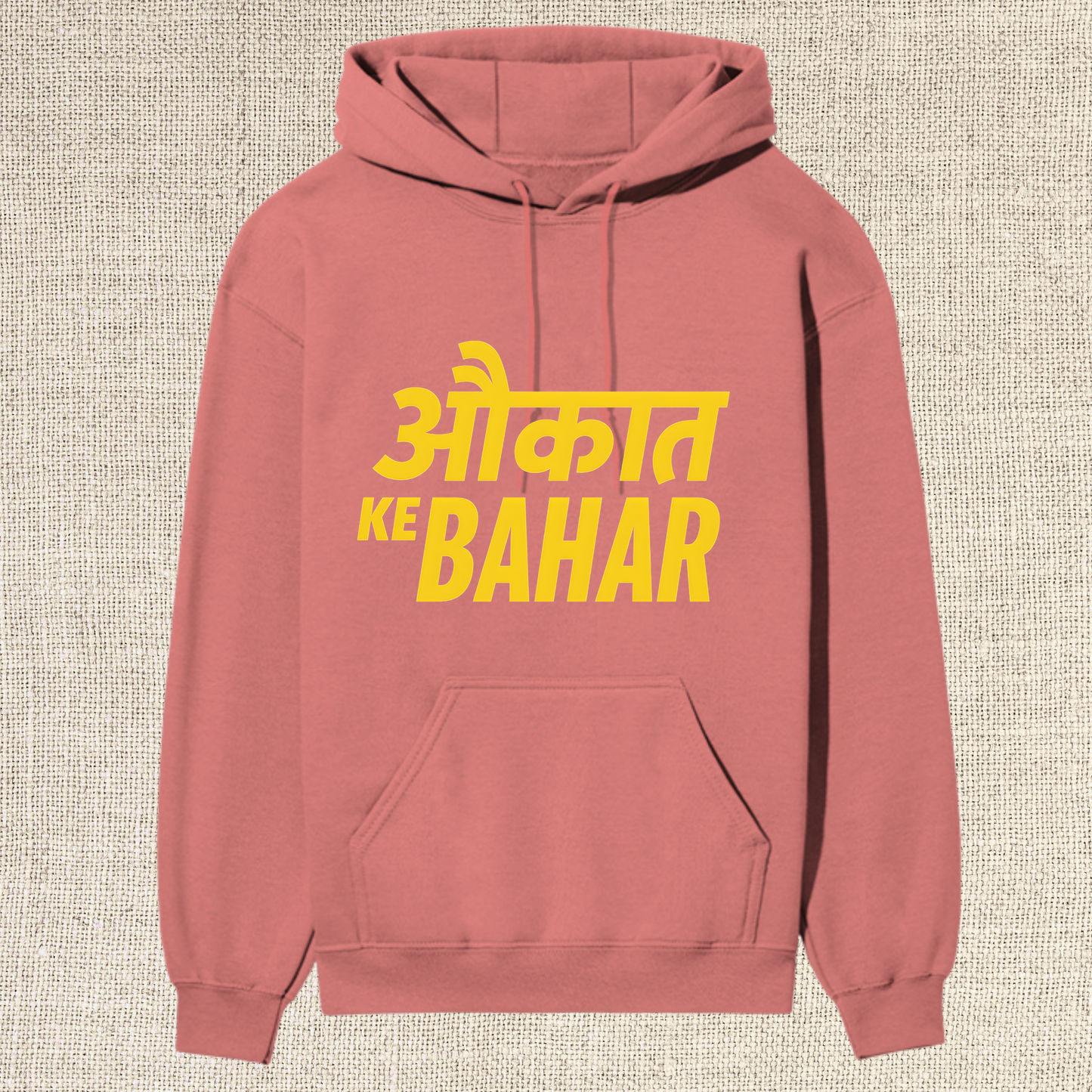 Aukat Ke Bahar Premium Black Hoodie – Bold Streetwear Statement | Winter Essential
