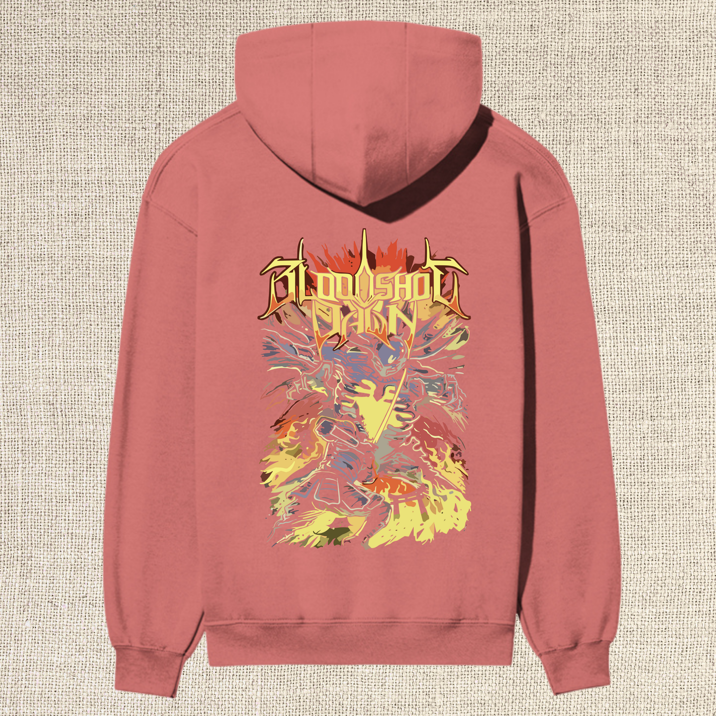 Bloodshot Dawn “Inferno Warrior” Premium Heavyweight Hoodie
