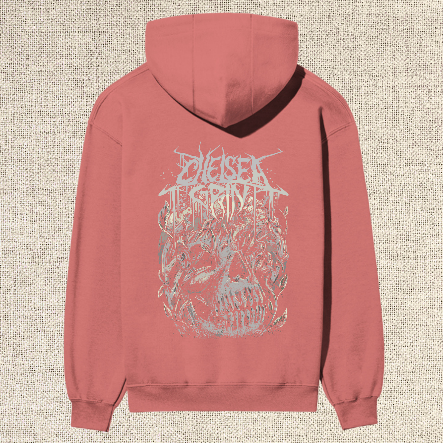 "Diesel Spirit – Botanical Skull Premium Hoodie"