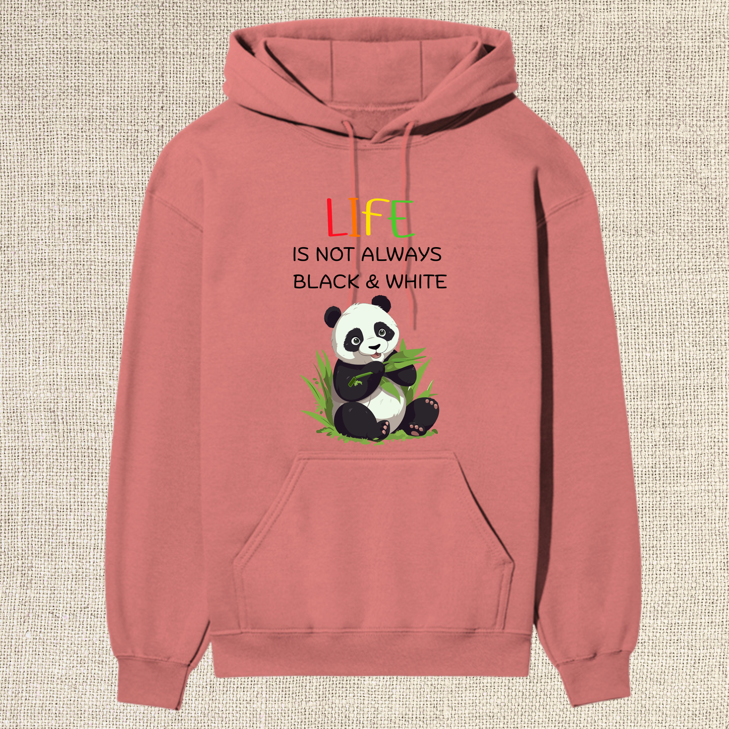 “Panda Life” Premium Hoodie – Cute & Comfy Bamboo Vibes 🐼🌿