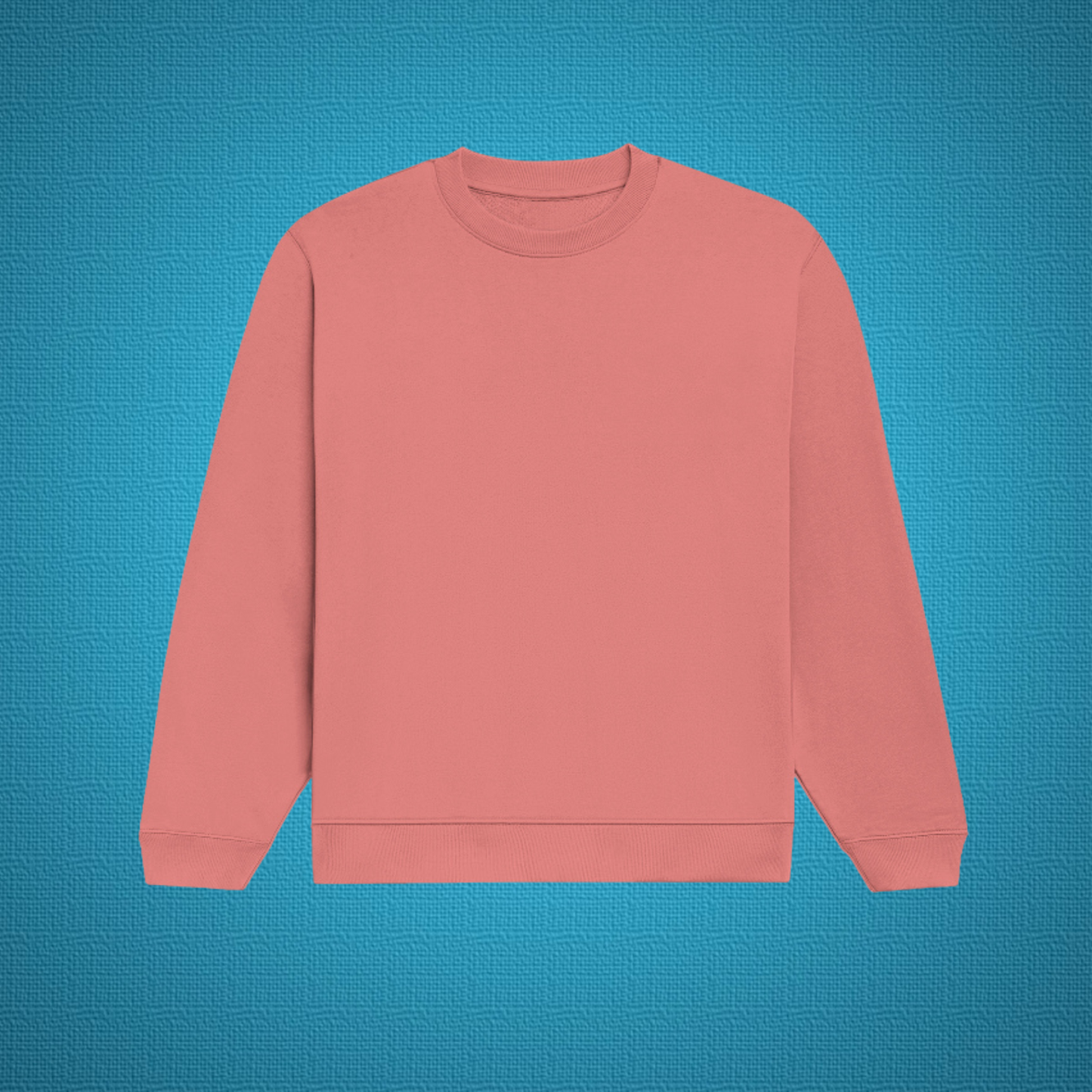 Coral Plain Sweatshirt
