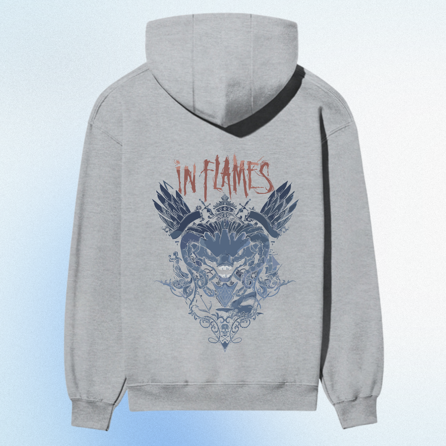 “In Flames Premium Graphic Hoodie – Wings of Rebellion Edition”