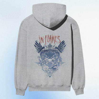 “In Flames Premium Graphic Hoodie – Wings of Rebellion Edition”