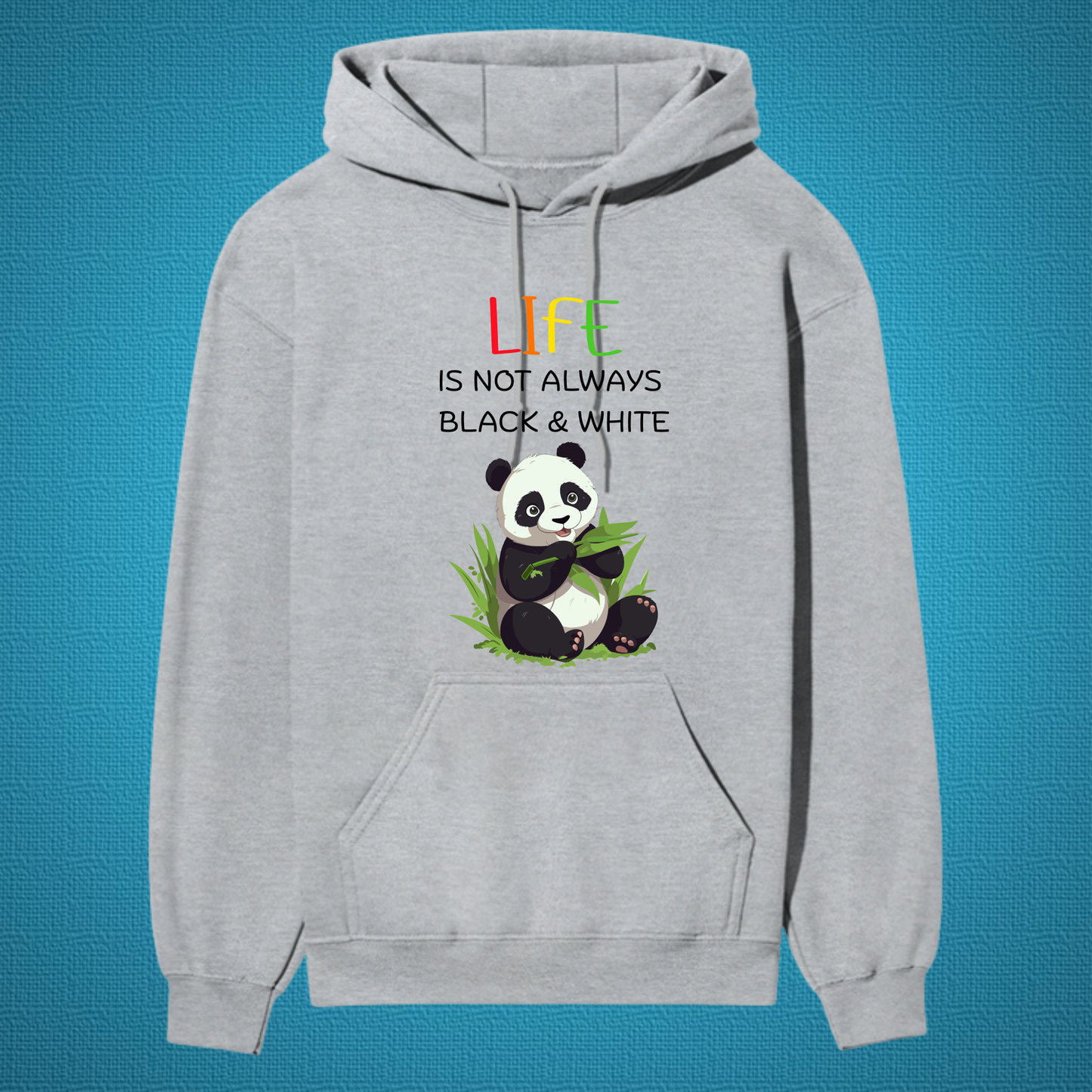 “Panda Life” Premium Hoodie – Cute & Comfy Bamboo Vibes 🐼🌿
