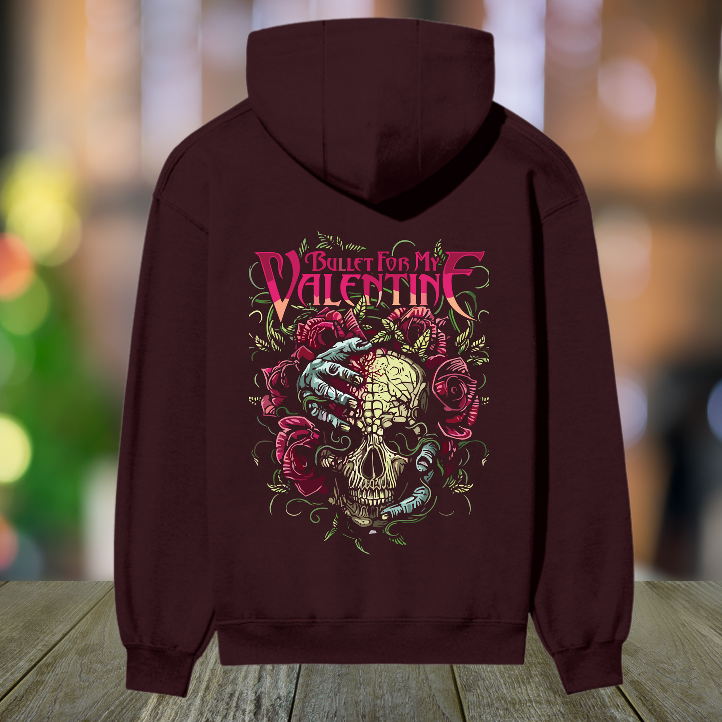 Bullet For My Valentine “Floral Skull” Premium Heavyweight Hoodie