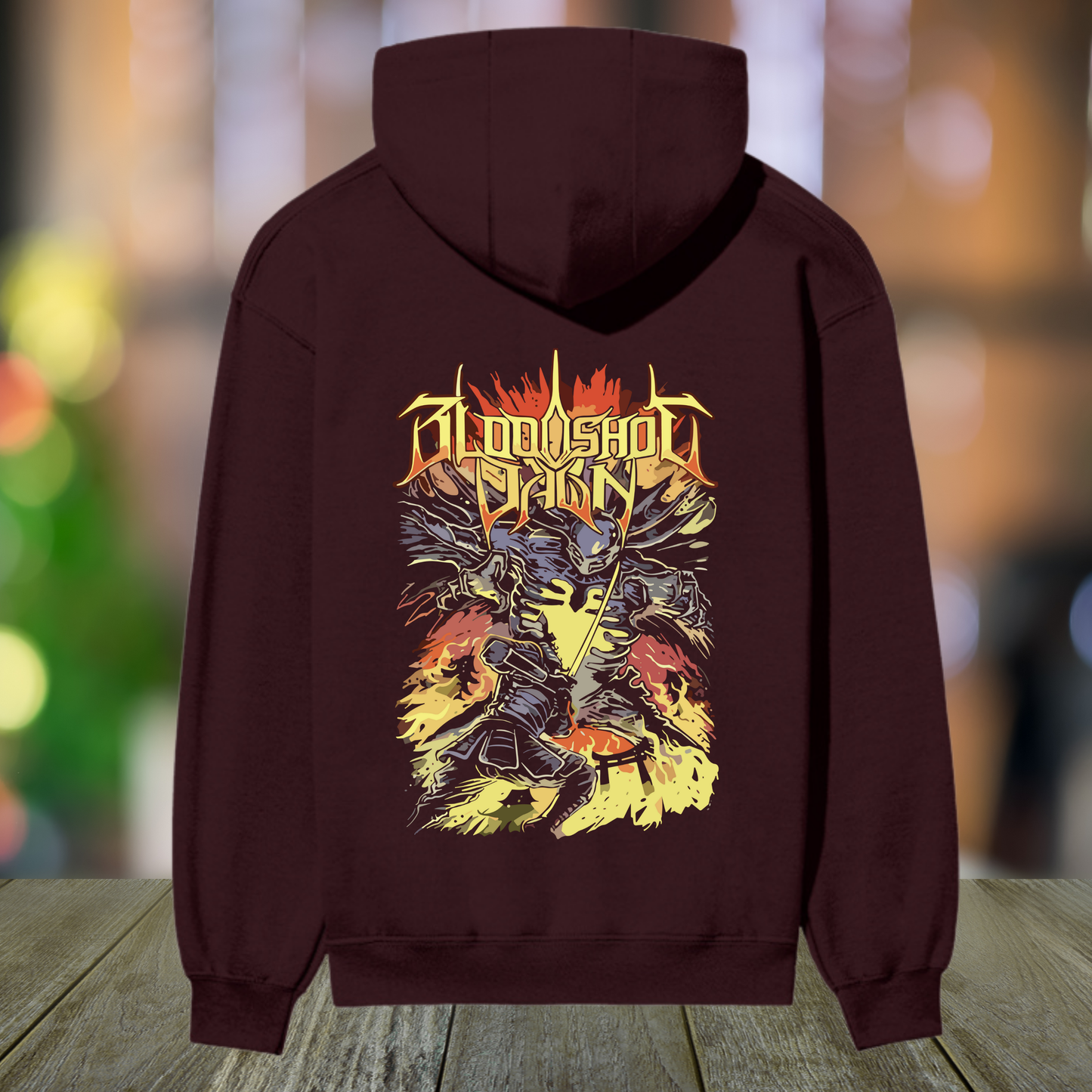 Bloodshot Dawn “Inferno Warrior” Premium Heavyweight Hoodie