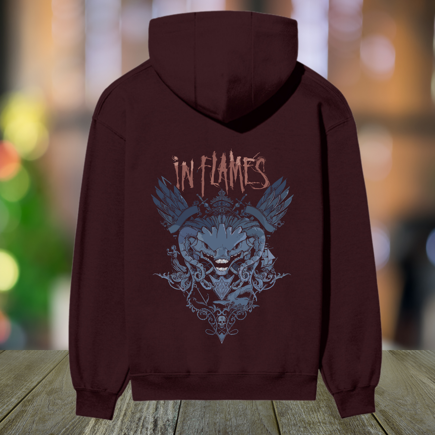 “In Flames Premium Graphic Hoodie – Wings of Rebellion Edition”