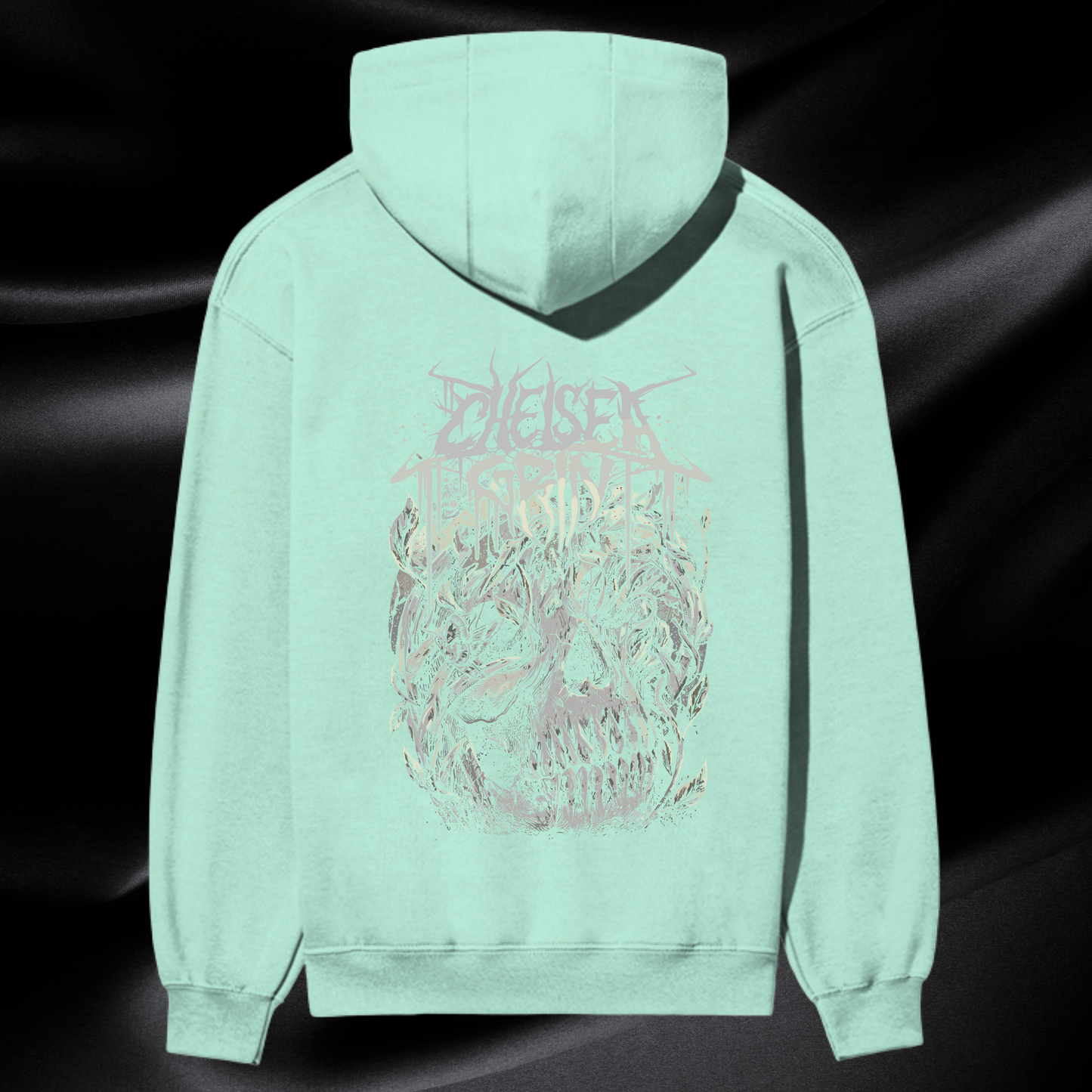 "Diesel Spirit – Botanical Skull Premium Hoodie"