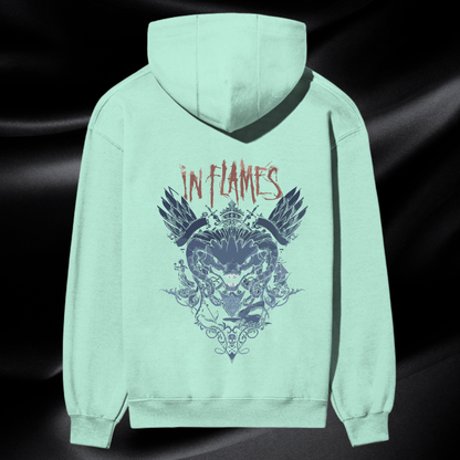 “In Flames Premium Graphic Hoodie – Wings of Rebellion Edition”