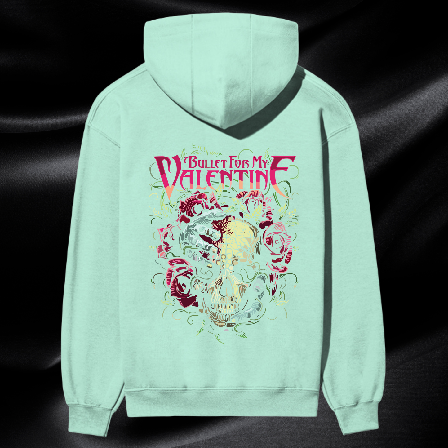 Bullet For My Valentine “Floral Skull” Premium Heavyweight Hoodie