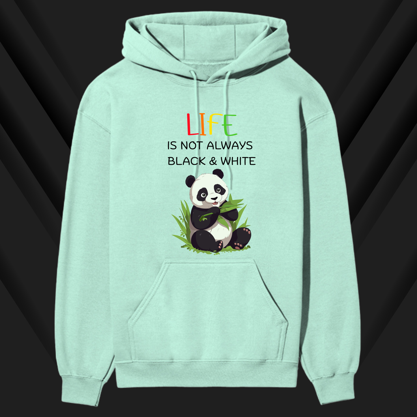 “Panda Life” Premium Hoodie – Cute & Comfy Bamboo Vibes 🐼🌿