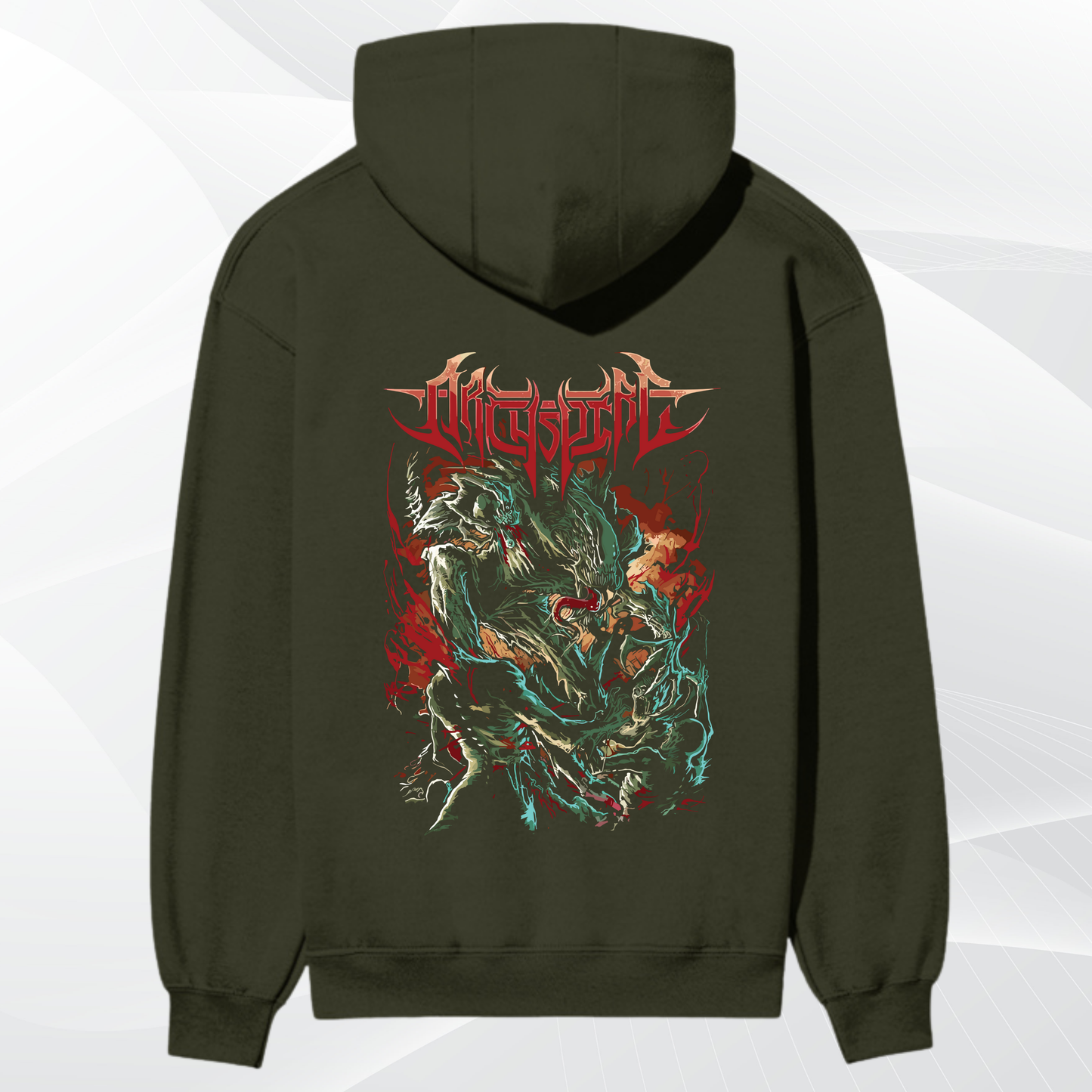 “Spirit Beast Premium Graphic Hoodie – Inferno Edition”
