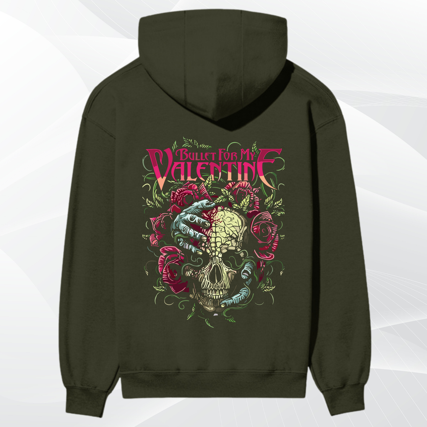 Bullet For My Valentine “Floral Skull” Premium Heavyweight Hoodie