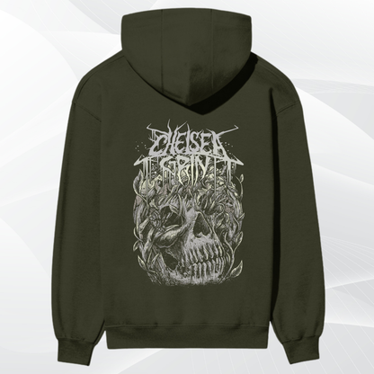 "Diesel Spirit – Botanical Skull Premium Hoodie"