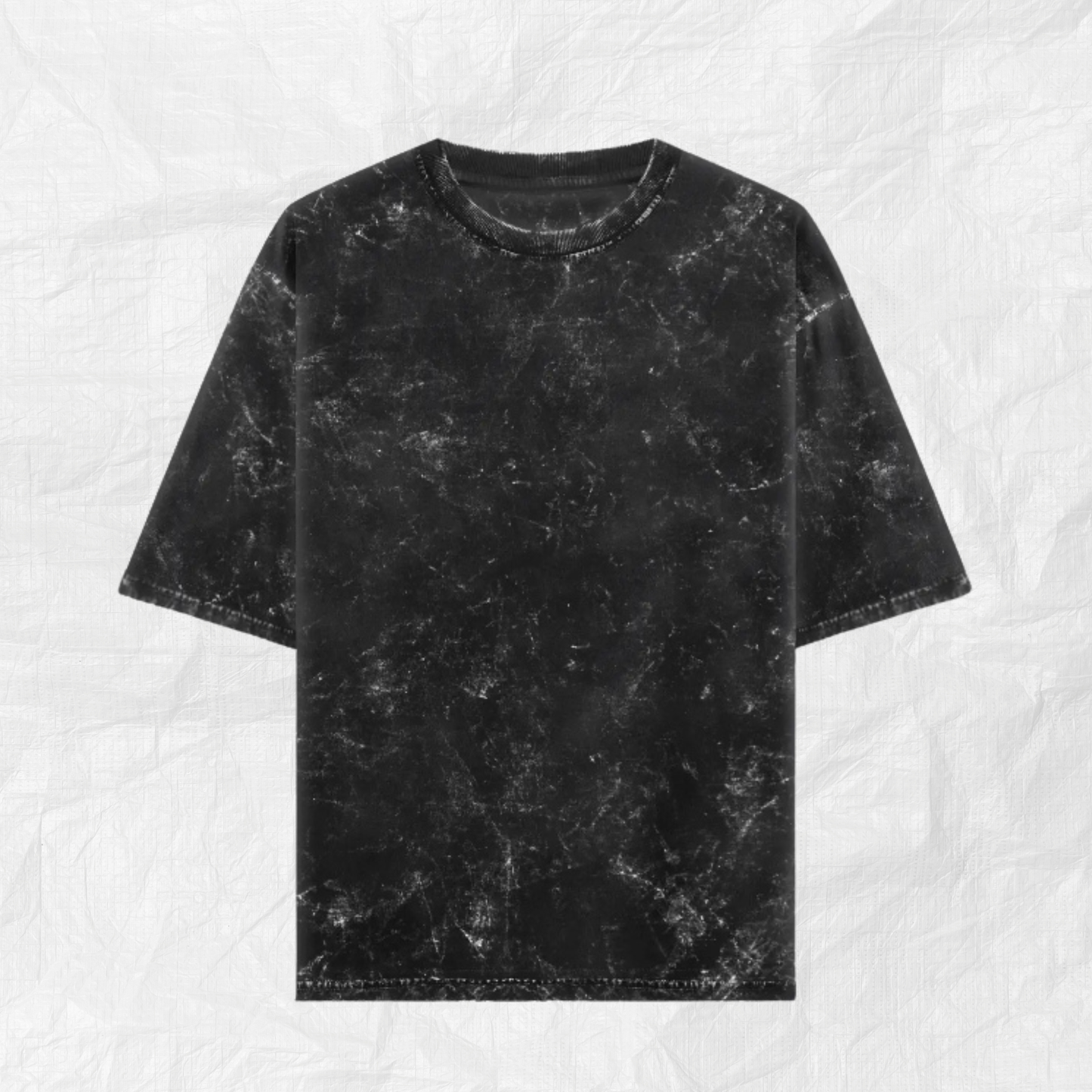 Black Acid Washed Oversized T-Shirt