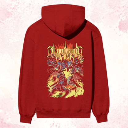 Bloodshot Dawn “Inferno Warrior” Premium Heavyweight Hoodie
