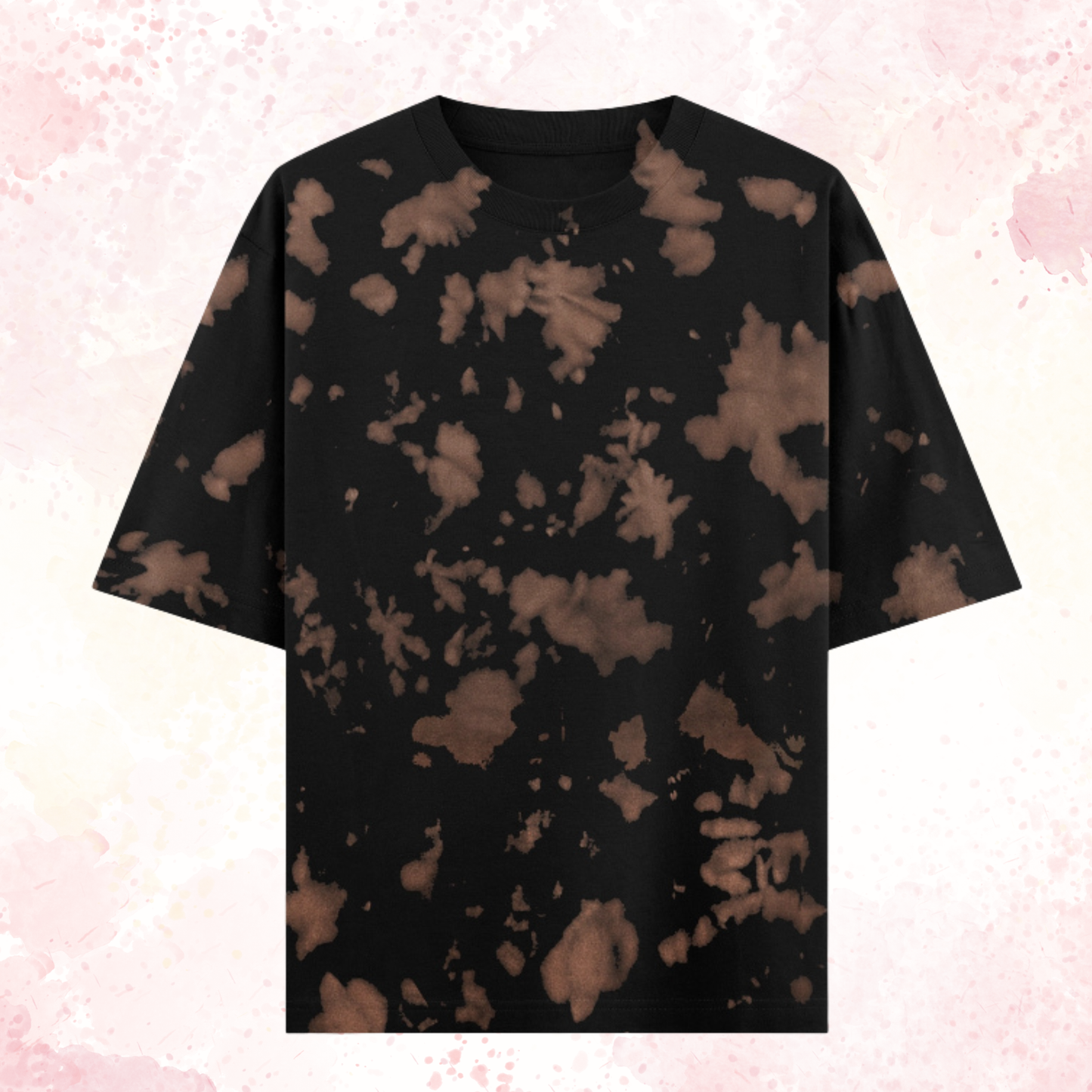 Brown Tie Dye Oversized T-Shirt