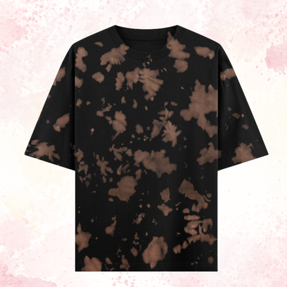 Brown Tie Dye Oversized T-Shirt