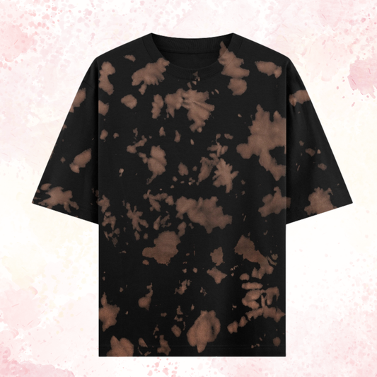 Brown Tie Dye Oversized T-Shirt