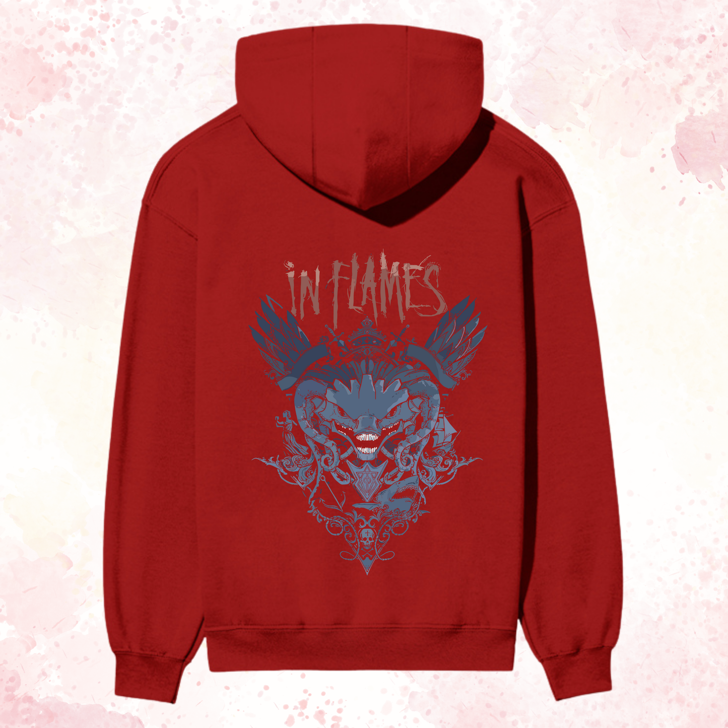 “In Flames Premium Graphic Hoodie – Wings of Rebellion Edition”