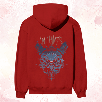 “In Flames Premium Graphic Hoodie – Wings of Rebellion Edition”