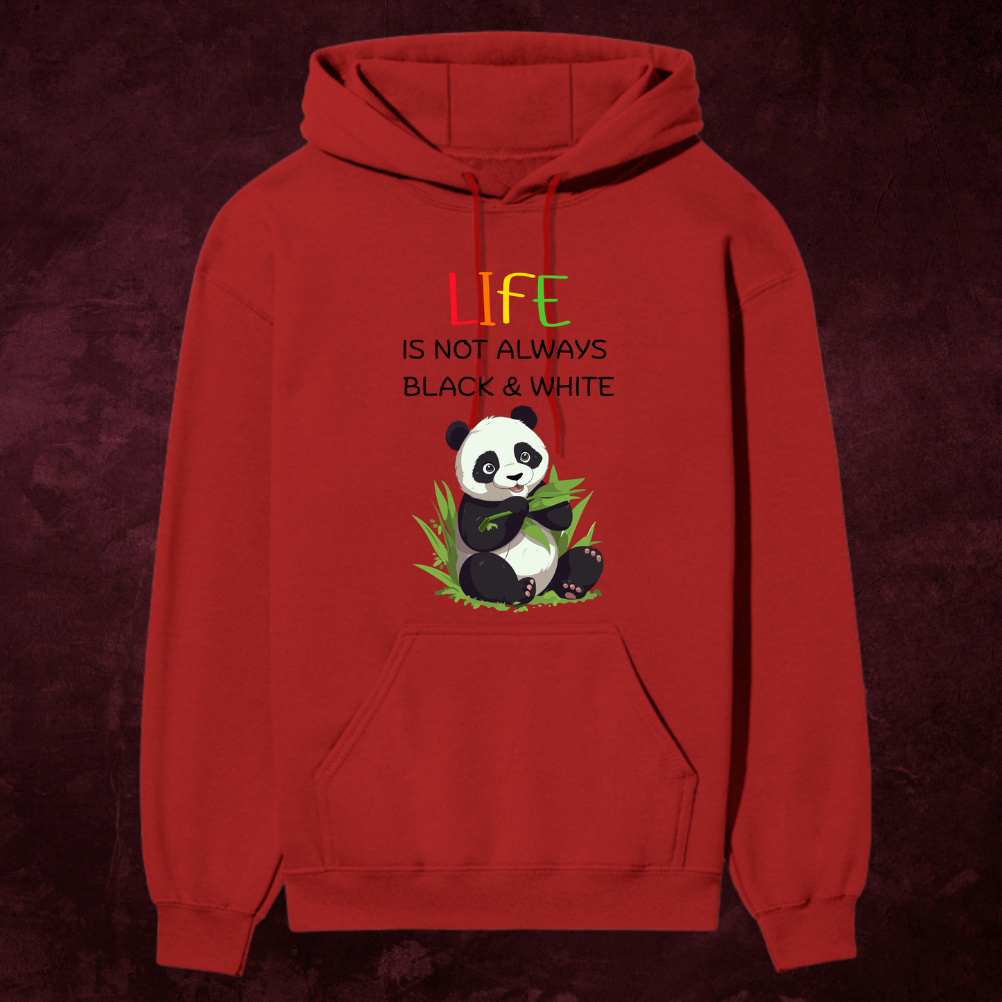 “Panda Life” Premium Hoodie – Cute & Comfy Bamboo Vibes 🐼🌿