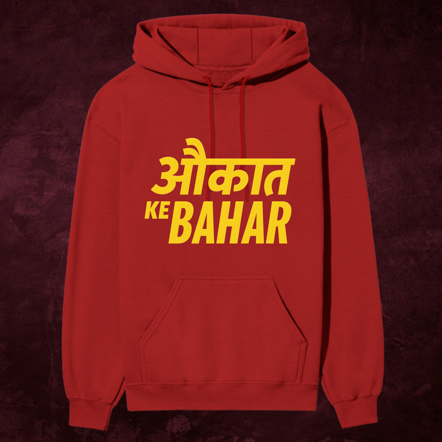 Aukat Ke Bahar Premium Black Hoodie – Bold Streetwear Statement | Winter Essential