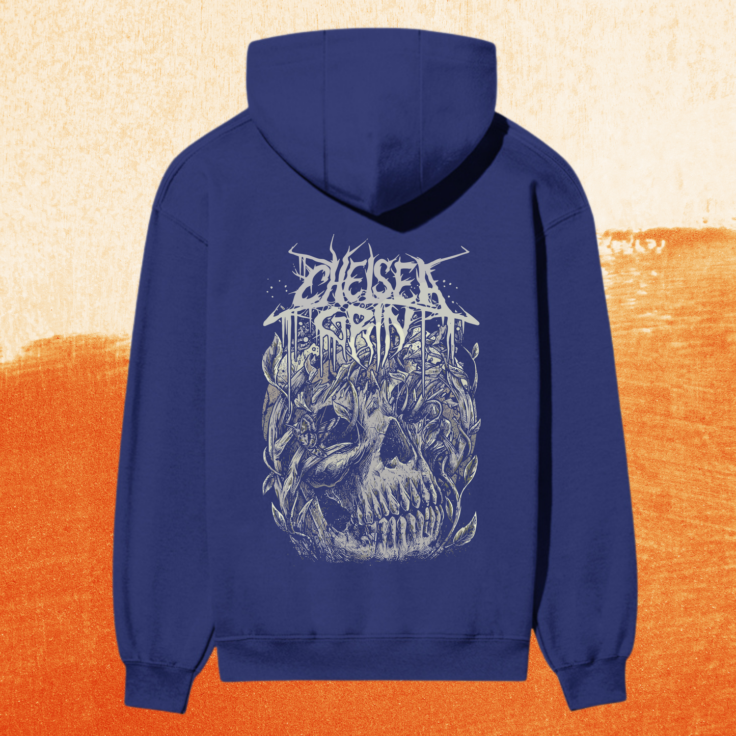 "Diesel Spirit – Botanical Skull Premium Hoodie"