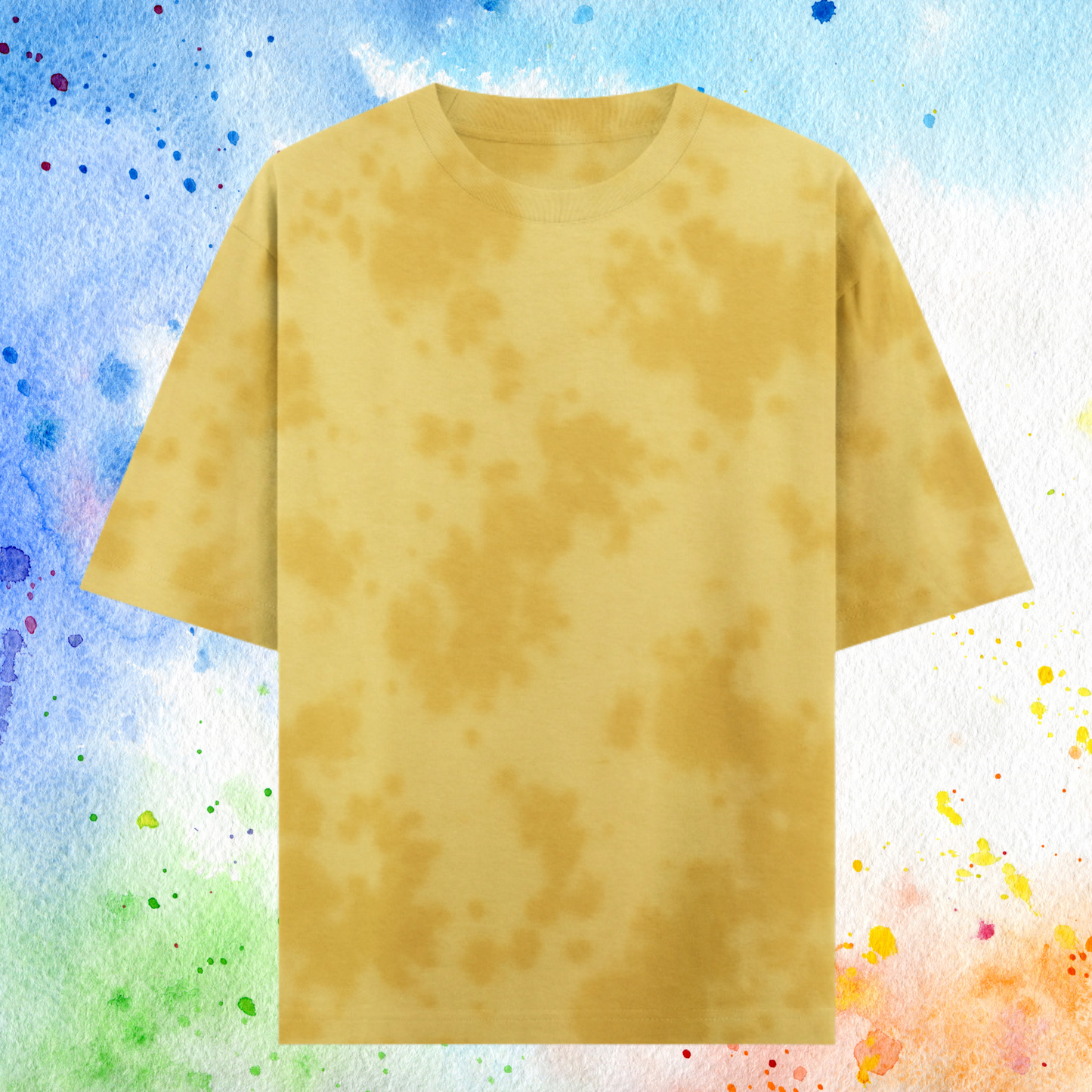 Yellow Tie Dye Oversized T-Shirt