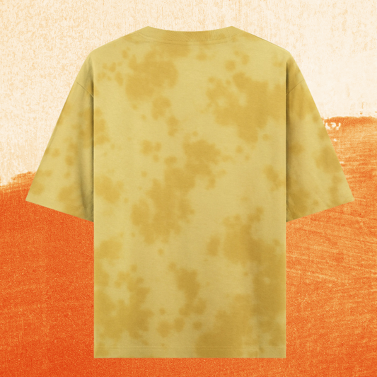 Yellow Tie Dye Oversized T-Shirt