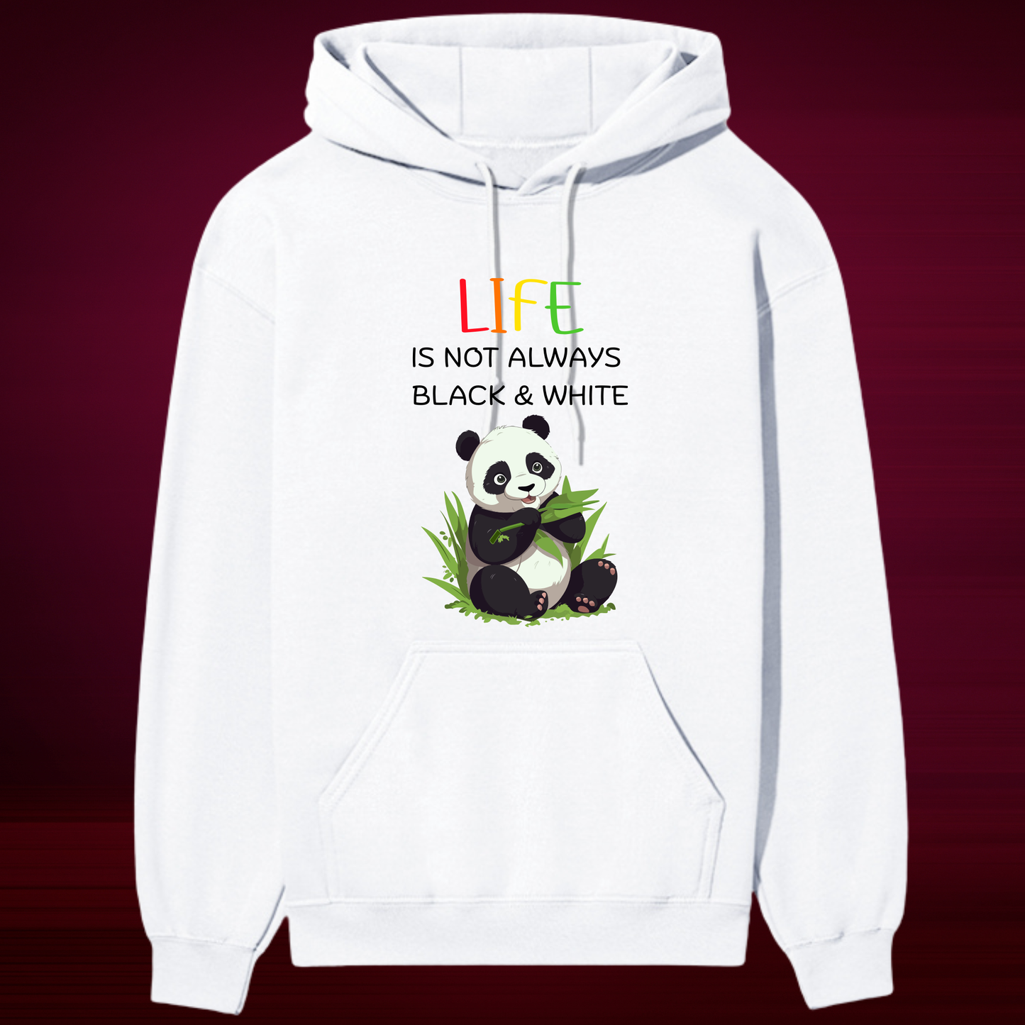 “Panda Life” Premium Hoodie – Cute & Comfy Bamboo Vibes 🐼🌿