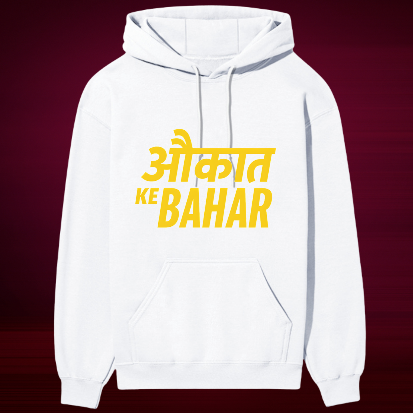 Aukat Ke Bahar Premium Black Hoodie – Bold Streetwear Statement | Winter Essential